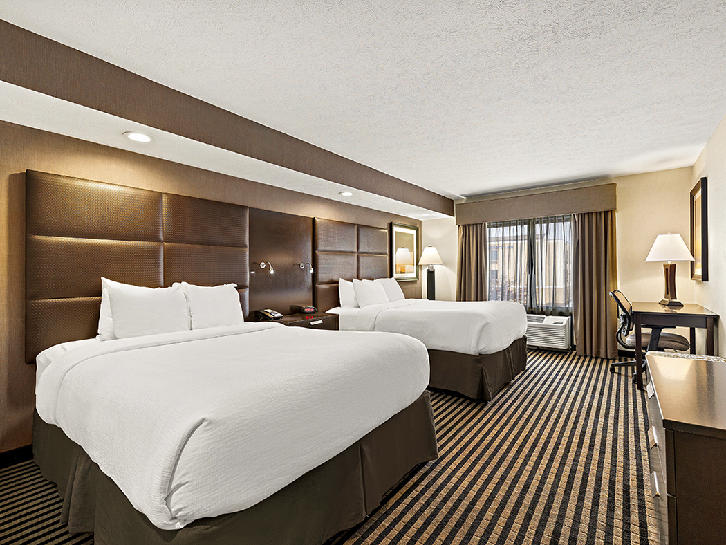 Accessible double queen room at Sonesta Essential Indianapolis Airport
